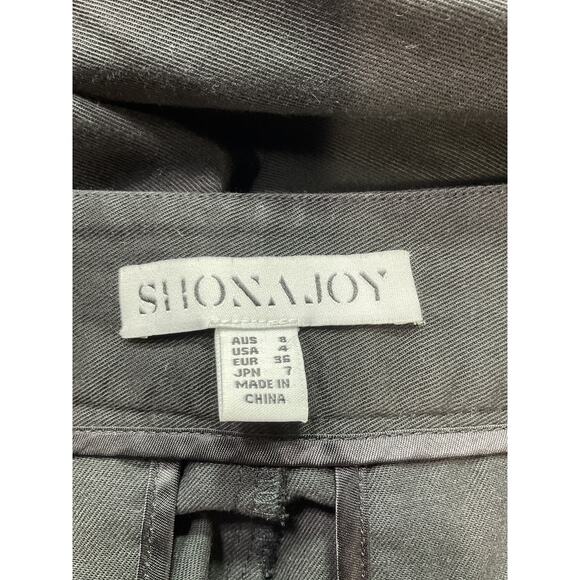 Shona Joy 'Sara' Black Crepe Utility Relaxed Pant Size 4 - Picture 4 of 5